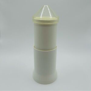 The SoHo Corporation White Plastic VTG Pop-Up Q-tip Dispenser